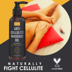 Natural Anti Cellulite Massage Oil Collagen Stem Cell Regeneration Essential Oil Body