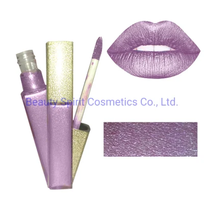 OEM Customized Cosmetics Makeup Glitter Long Lasting Liquid Lipstick