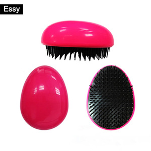 plastic egg shape custom detangling tangle hair brush