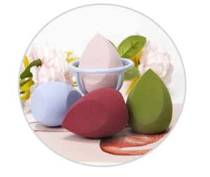 Private label foam cleaning face shield  konjac sponge puff