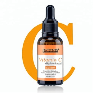 Private Label Moisturizing Firming Vitamin C Serum With Hyaluronic Acid For Skin Beauty Care Face Serum