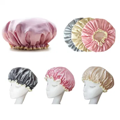 Shower Bonnet Thickened Bathroom Accessories Waterproof Oily Fume Cap Female SPA Hairdressing Salon Supplies Shower Cap