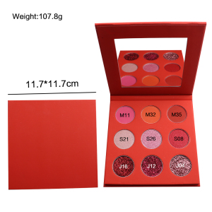 Top Quality 9 Pan Eyeshadow Palette Make Your Own Brand Eyeshadow Palette