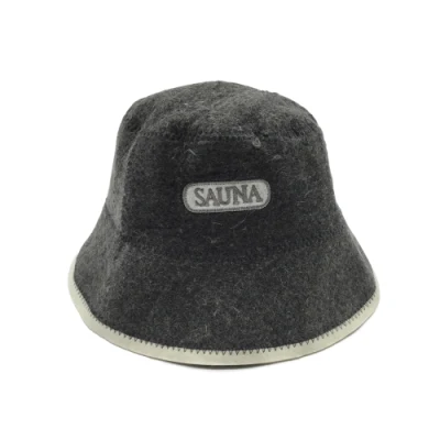 Unisex Russian Banya New Arrival Style Head Protection White Grey Women Men Sheep Wool Felt Sauna Hat