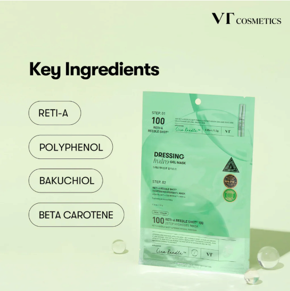 VT COSMETICS Reti-A Reedle Shot 100 2-Step Hydrogel Mask