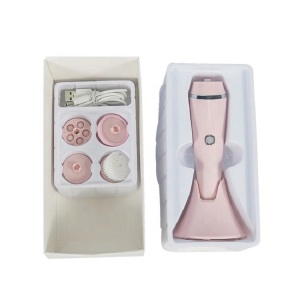 Waterproof Facial Brush Deep Cleansing Set with 4 Different Spin Brush Head facial spin brush ultrasonic face cleaner