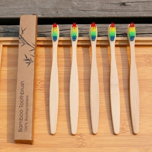 Wholesale Bamboo Soft Bristle Charcoal Toothbrush Eco Friendly Recyclable Biodegradable Organic BPA Free Bamboo Toothbrush