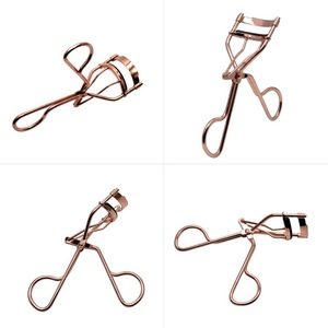 Wholesale eye beauty tools stainless steel private label lash curler rose gold