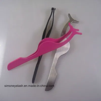 Wholesale Newest High Quality Pink Lash Applicator Tweezers with Private Label