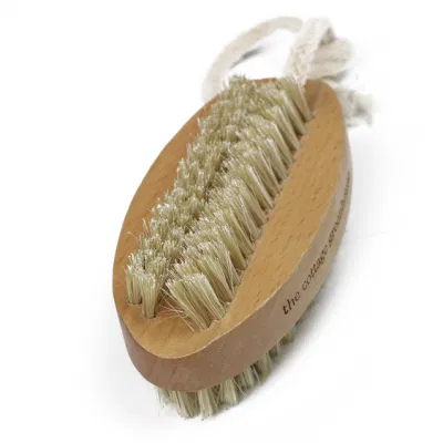 Wood Nail Brush with Soft Bristles Two-Side Firm Scrub Brush for Toes and Nails Foot Exfoliation Nail Care Cleaning Nail Brush