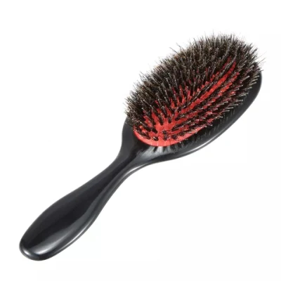 Yaeshii Factory OEM Logo ABC Handle Oval Nylon Boar Bristle and Detangling Hair Brush