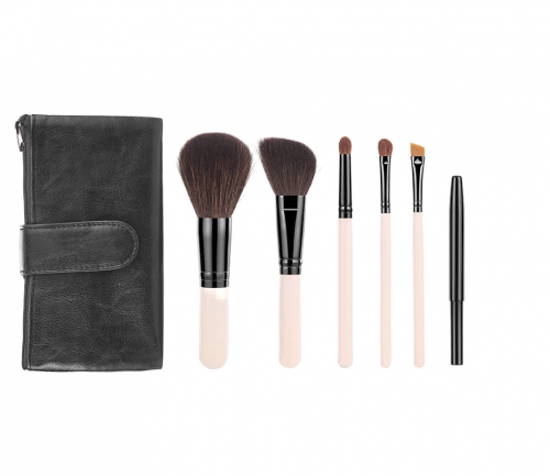 Makeup Brushes Kit Professional with Make up Purse Bag Pouch Portable 5pcs