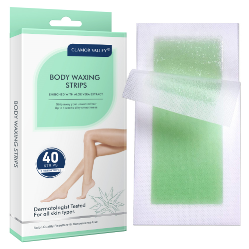 Custom Private Label Hair Removal Wax Strips Depilatory Body Wax Strips for legs arms bikini hair removal