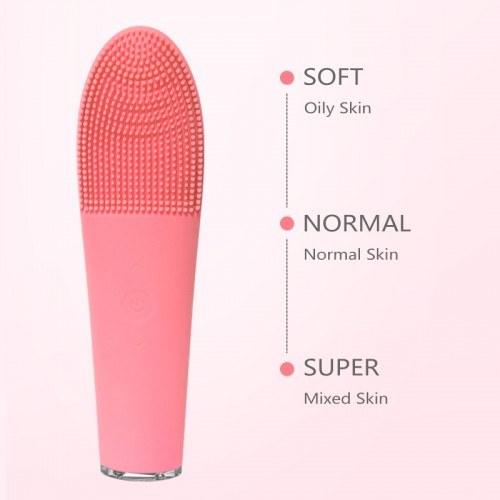 Electric Soft Silicone Facial Cleansing Brush Super Face Washing Device