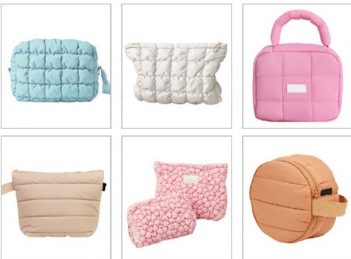 New Customized Cloud-shaped Ultra Light Cosmetic Puff Bag Travel Versatile Storage Handbag