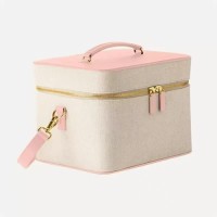 Portable Multifunctional High-end Large Capacity PU Cotton Makeup Case