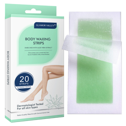 Custom Private Label Hair Removal Wax Strips Depilatory Body Wax Strips for legs arms bikini hair removal