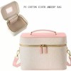 Portable Multifunctional High-end Large Capacity PU Cotton Makeup Case