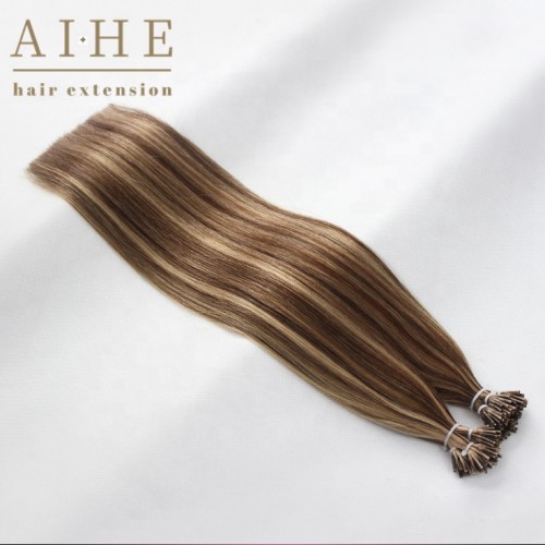 Hot selling High quality raw human remy i tip hair extension