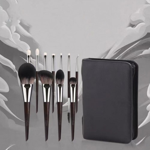 High End Brown Makeup Brush Set OEM