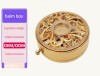 Custom Made Creative Design Diamond Round Luxury Metal Die Casting Flip Magnetic Solid Ointment Box