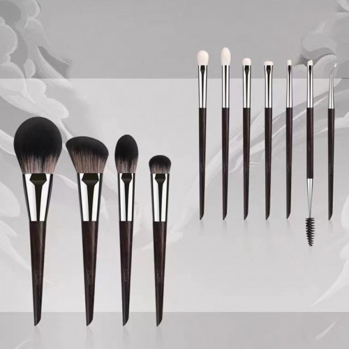 High End Brown Makeup Brush Set OEM