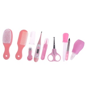 10pcs/Set Newborn Baby Kids Nail Hair Health Care Thermometer Grooming Brush Kit Care set