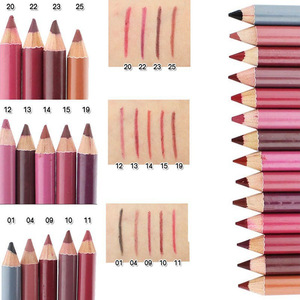 12 Colors Girl Cosmetics Makeup Pen Waterproof Dual-purpose Lip Liner Eyeliner Pencil