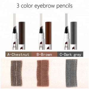 2018 hot selling high quality long lasting waterproof 3D eyebrow pencil with 3 colors