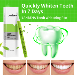 2021 hottest selling lanbena teeth whitening kit oral care teeth whitening serum teeth whitening pen lemon flavor