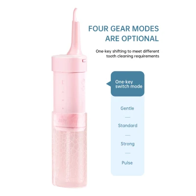3 Modes Oral Irrigator Rechargeable Water Floss Portable 1800ml Irrigator Dental Water Flosser Jet Teeth Cleaner with UV