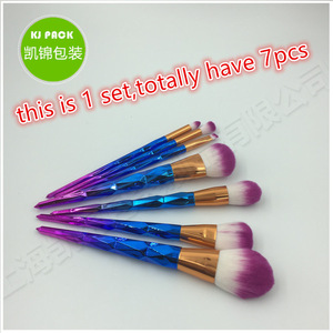 7pcs cute Synthetic cosmetic makeup brush set for women