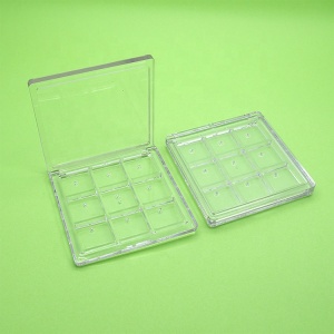 9 Grids Clear Empty Eyeshadow Dish DIY Eyeshadow Palette Eye Makeup Storage Box