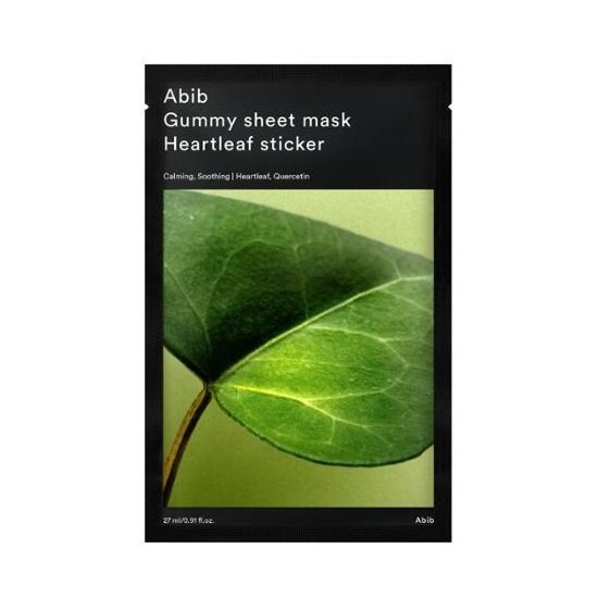 (ABIB) Gummy Sheet Mask Heartleaf Sticker 27ml