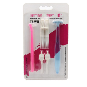  Convenient Portable Oral Hygiene Dental Floss Pick Interdental Brush Set For Teeth Gaps Cleaning