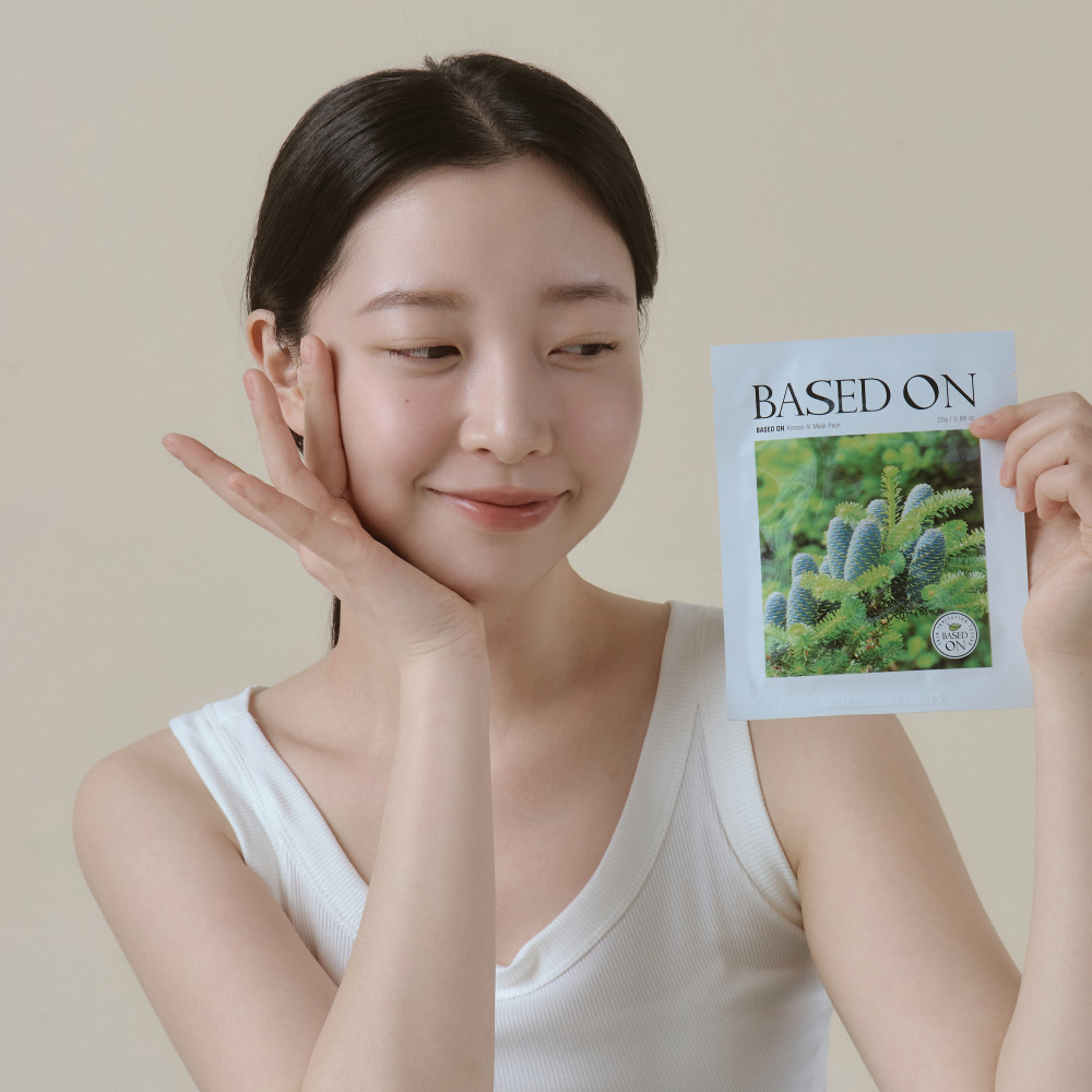BASED ON  Korean fir Mask Pack  25g*10sheets_skin care, mask, mask sheet