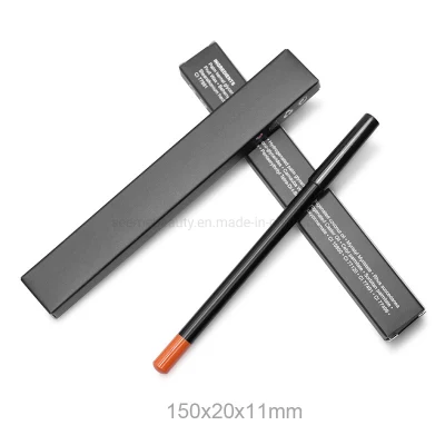 Best Selling Private Label Custom Vegan Cruelty Free Lipliner Pencil Creamy Dark Brown Nude Lip Liner