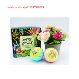 Bulk Sale Natural Ingredient Colorful Salts Ball SPA Moisturizing Fizzy Kid Bath Bombs