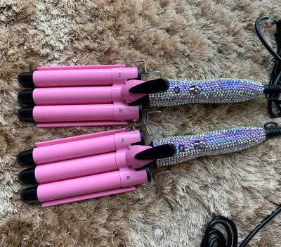 Ceramic Hair Styler Rhinestone Waver Curling Irons