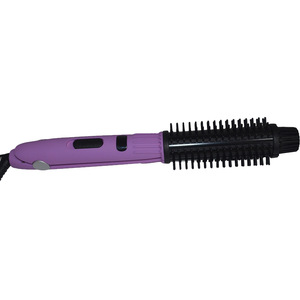 China titanium nylon barrel wholesale digital bristle hairbrush with temperature control