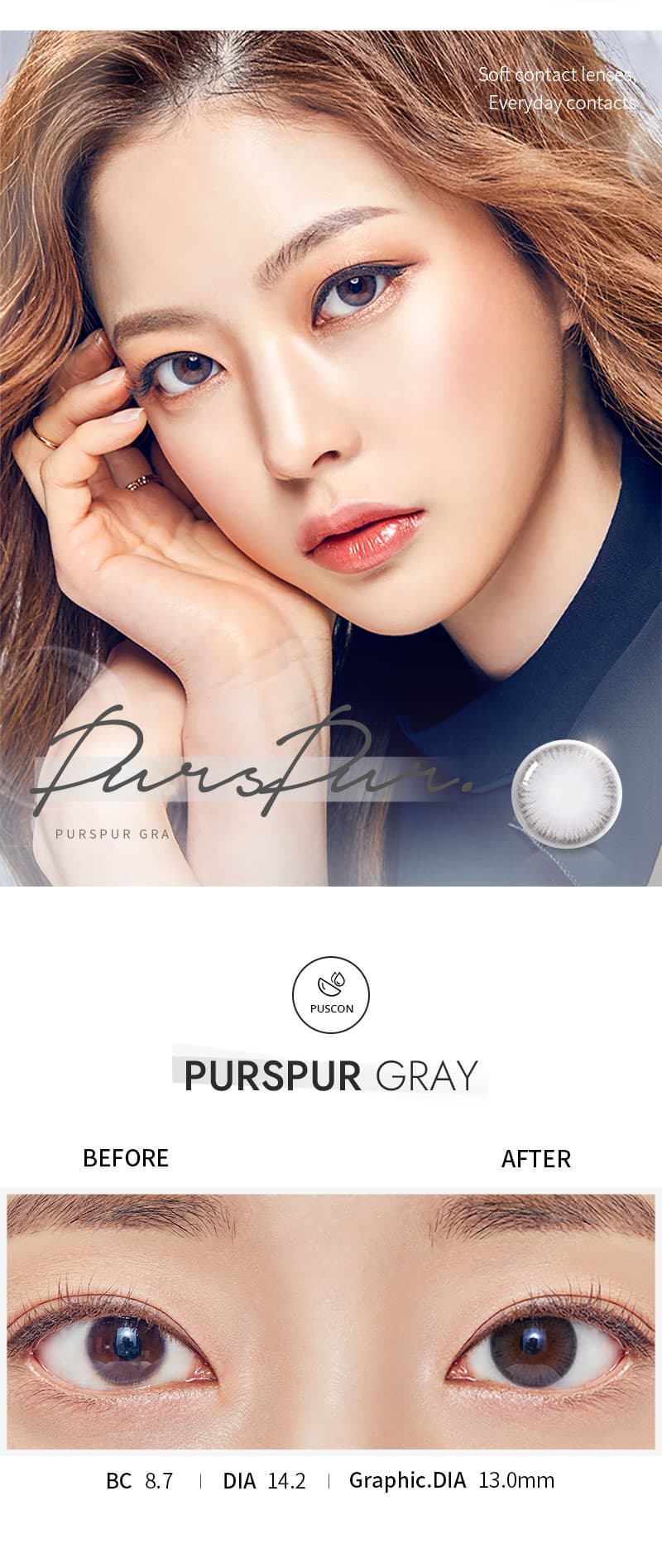 Contact Lens (Purspur Gray)