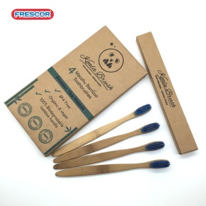 Custom Logo Color Wholesale Natural Bamboo Toothbrush