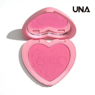 Custom Logo Private Label Cosmetics Blusher Palette Heart Shape Vegan Makeup Face Single Blush