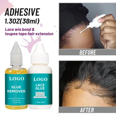 Custom Your Logo Lace Glue 38ml and Glue Remover 30ml Lace Wig Kit
