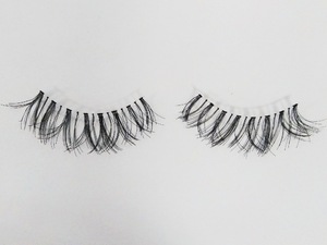 Delicate fiber strip human hair false eyelashes