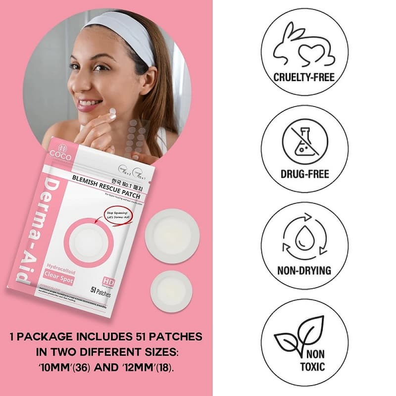 Derma Aid_Clear_Hydrocolloid pimple patch OEM
