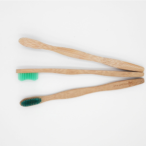 Eco friendly Bamboo Wood Handle Hotel custom toothbrush With Charcoal Fibre Bristles