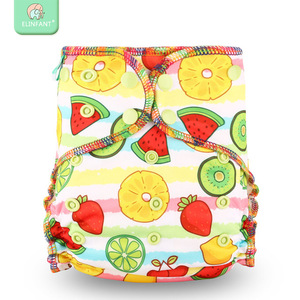 Elinfant new print 3-15kg baby nappy wholesale OEM/ODM reusable washable cloth diapers