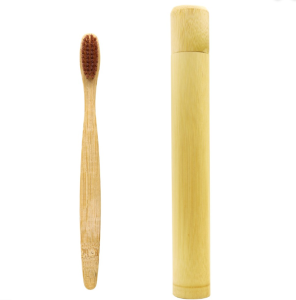 Environmental Travel Bamboo Toothbrush with Case Tube