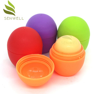 Fashion Moisturizing Mini Muti Nature Furit Flavor Organic Ball Lip Balm